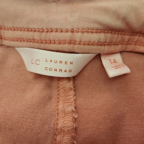 Women's Size 14 Light Washed/Pastel Orange/Pink Jeans . GREAT CONDITION - Picture 13 of 14